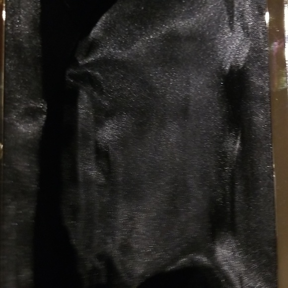 Ann Taylor Loft black sequin evening bag to use as clutch or has chain as well - Picture 8 of 10